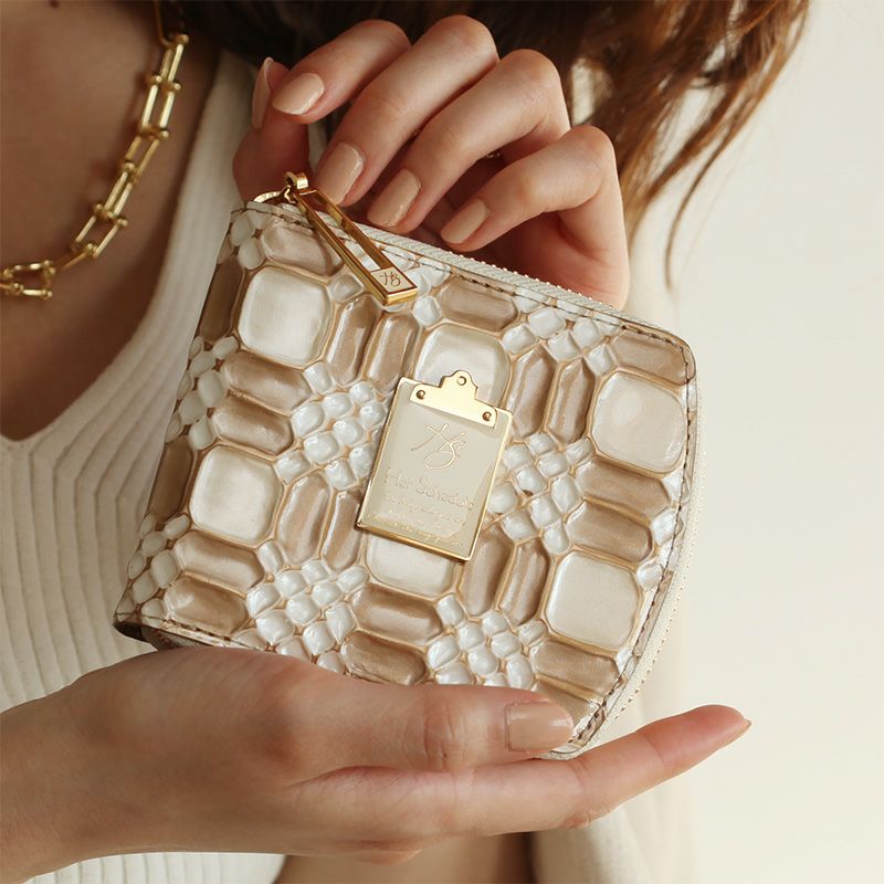 HerSchedule】チェレットbillfold（二つ折りウォレット）シリーズ 陶器