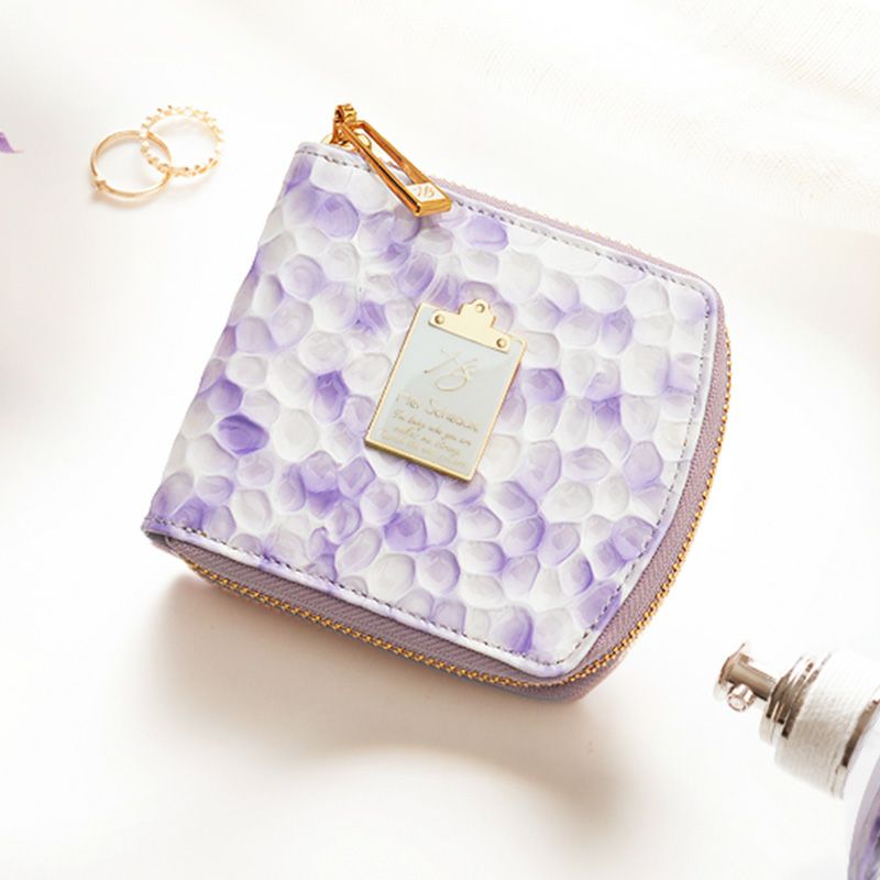 ハースケジュール Her Schedule モーニングローズ 二つ折り財布　紫 HerSchedule】チェレットbillfold（二つ折りウォレット）シリーズ