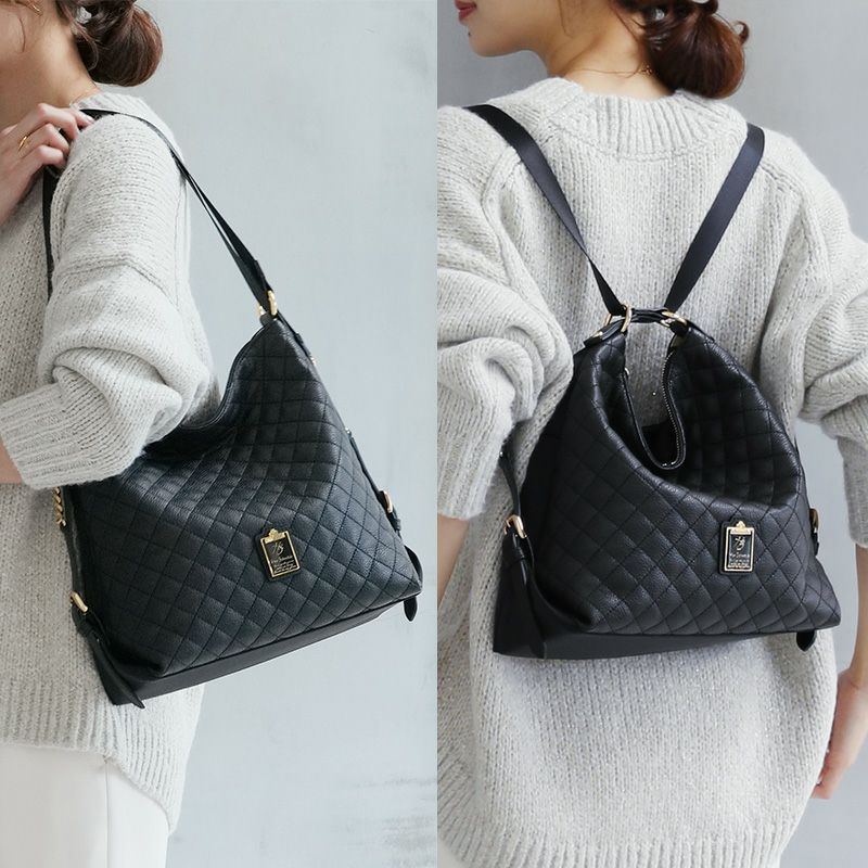 HerSchedule】イタリア製撥水レザーをキルティングレザーに仕立てた